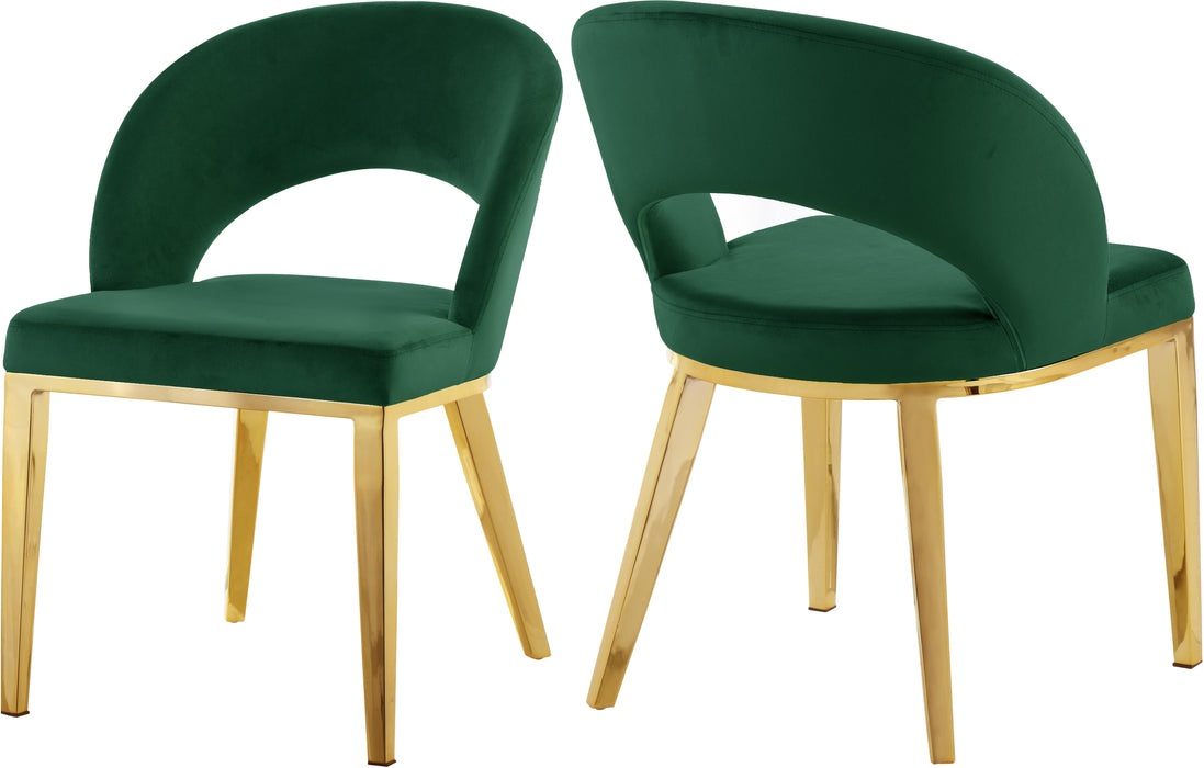 Roberto Green Velvet Dining Chair - Just Furniture (PA) - Multi Location