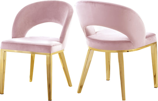 Roberto Pink Velvet Dining Chair - Just Furniture (PA) - Multi Location