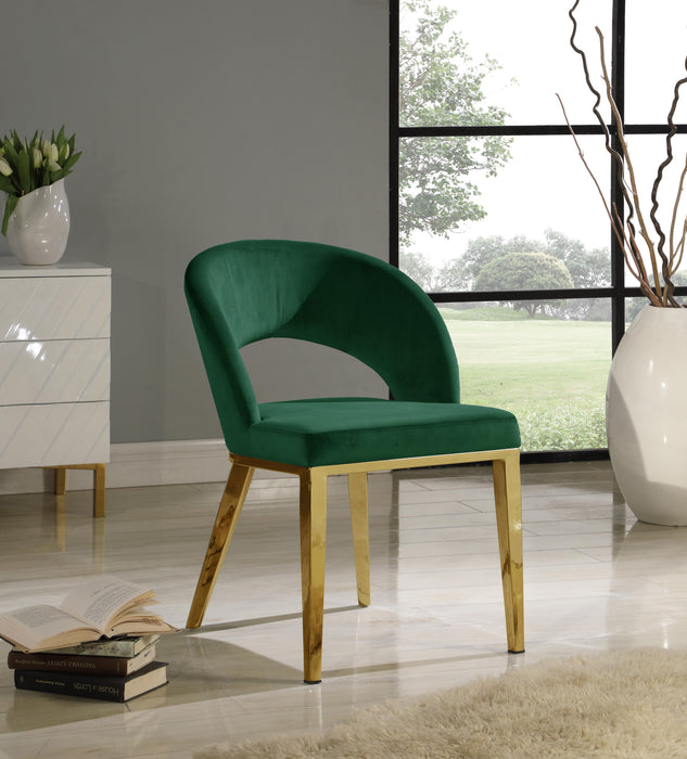 Roberto Green Velvet Dining Chair - Just Furniture (PA) - Multi Location
