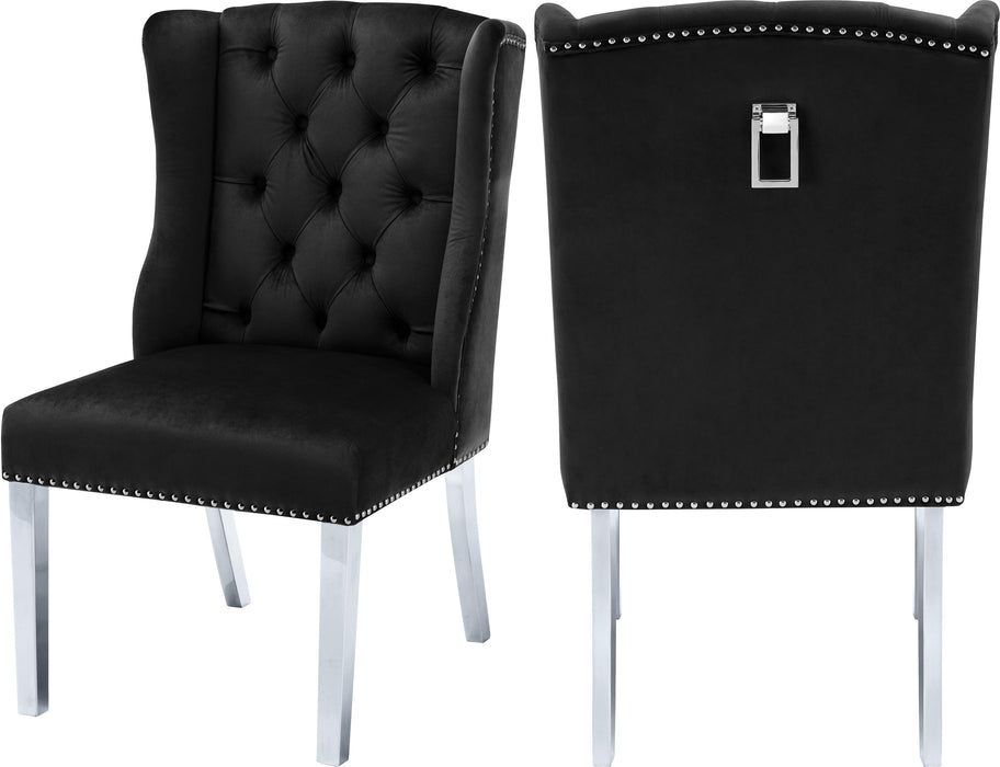 Suri Black Velvet Dining Chair - Just Furniture (PA) - Multi Location