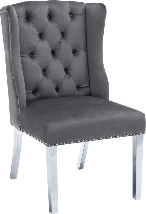 Suri Grey Velvet Dining Chair - Just Furniture (PA) - Multi Location