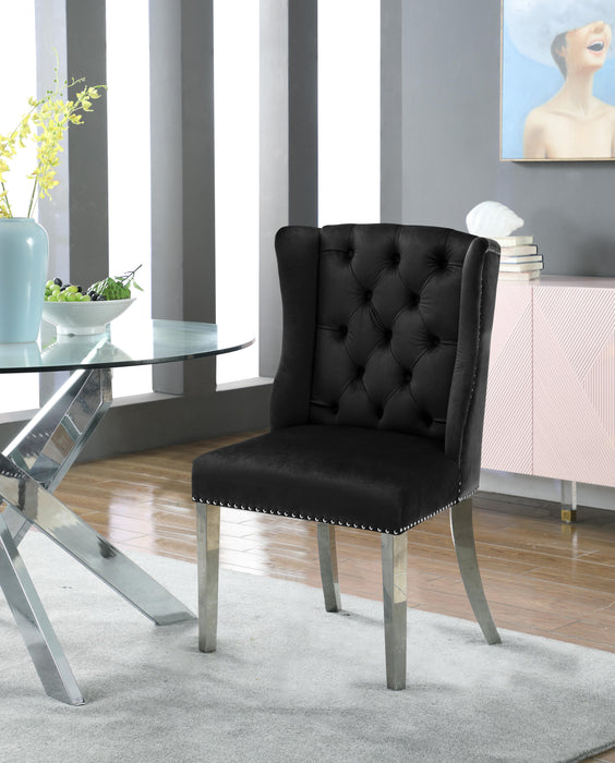 Suri Black Velvet Dining Chair - Just Furniture (PA) - Multi Location