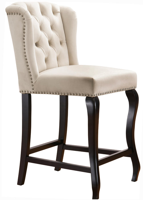 Suri Cream Velvet Stool - Just Furniture (PA) - Multi Location