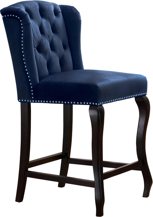 Suri Navy Velvet Stool - Just Furniture (PA) - Multi Location