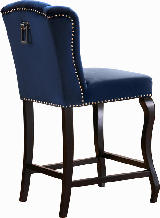 Suri Navy Velvet Stool - Just Furniture (PA) - Multi Location