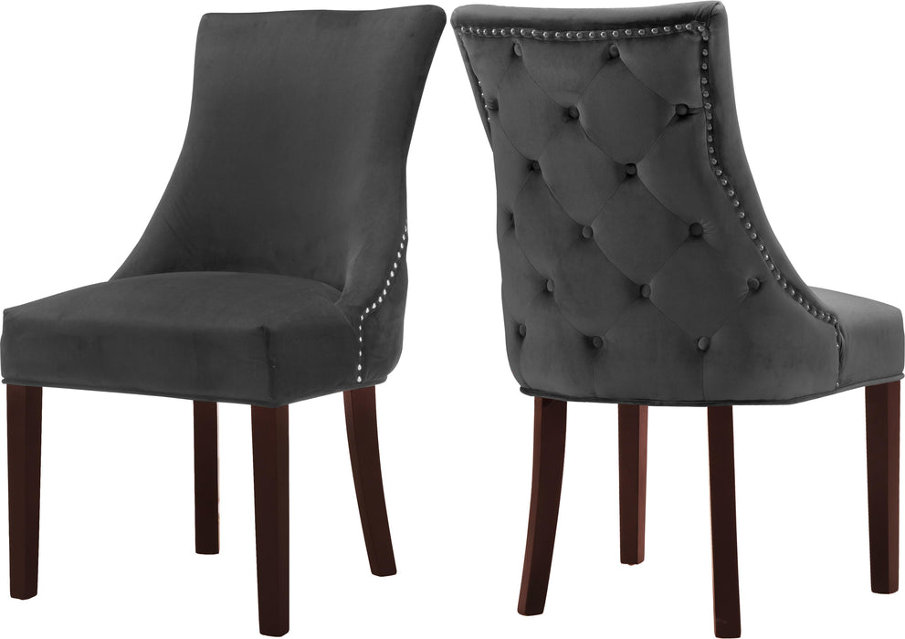Hannah Grey Velvet Dining Chair - Just Furniture (PA) - Multi Location