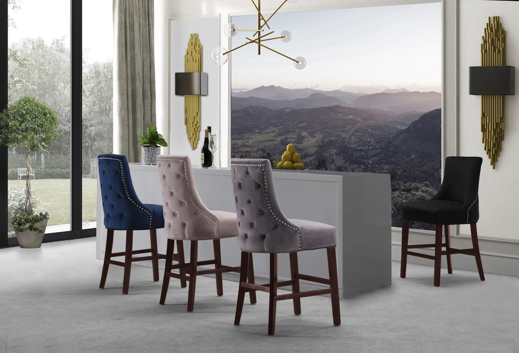 Hannah Black Velvet Stool - Just Furniture (PA) - Multi Location