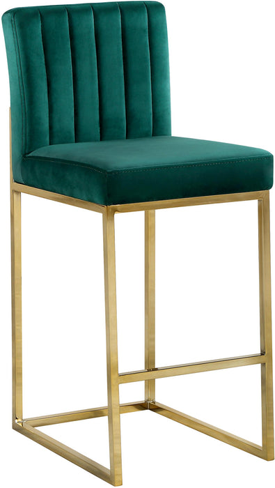 Giselle Green Velvet Stool - Just Furniture (PA) - Multi Location
