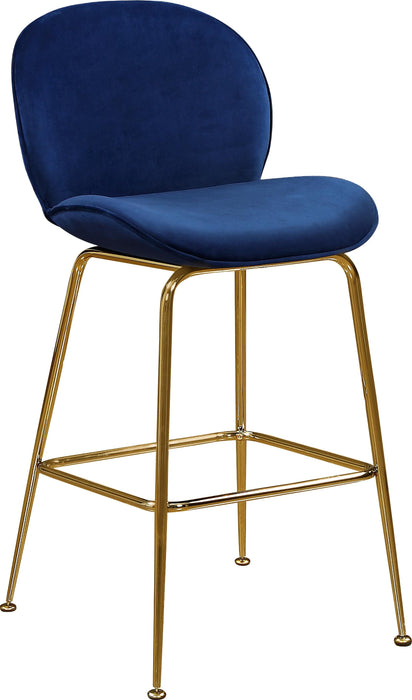 Paris Navy Velvet Stool - Just Furniture (PA) - Multi Location