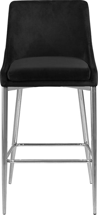 Karina Black Velvet Stool - Just Furniture (PA) - Multi Location