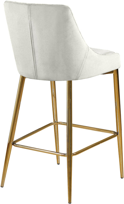 Karina Cream Velvet Stool - Just Furniture (PA) - Multi Location