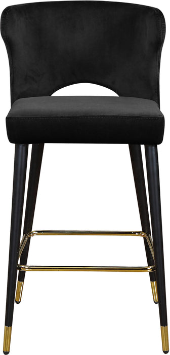 Kelly Black Velvet Stool - Just Furniture (PA) - Multi Location