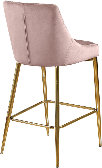 Karina Pink Velvet Stool - Just Furniture (PA) - Multi Location