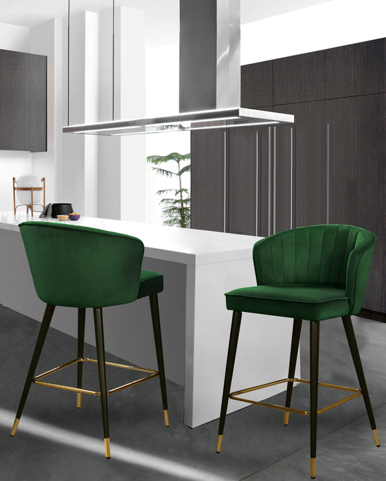 Cassie Green Velvet Stool - Just Furniture (PA) - Multi Location