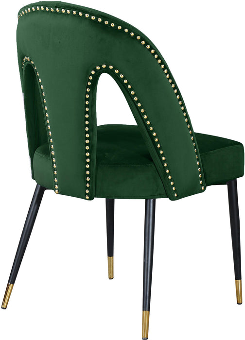 Akoya Green Velvet Dining Chair - Just Furniture (PA) - Multi Location