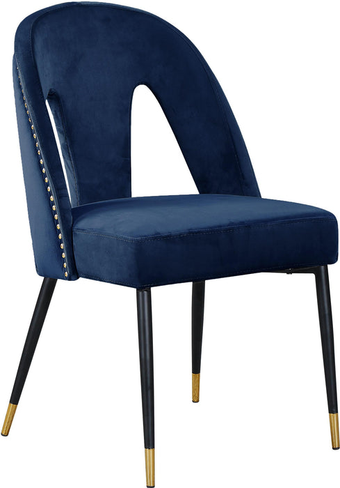 Akoya Navy Velvet Dining Chair - Just Furniture (PA) - Multi Location