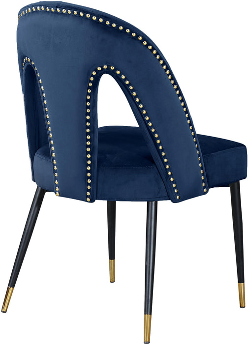 Akoya Navy Velvet Dining Chair - Just Furniture (PA) - Multi Location