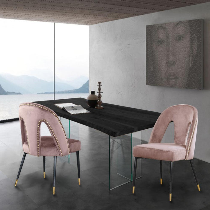 Akoya Pink Velvet Dining Chair - Just Furniture (PA) - Multi Location