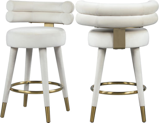 Fitzroy Cream Velvet Counter Stool - Just Furniture (PA) - Multi Location
