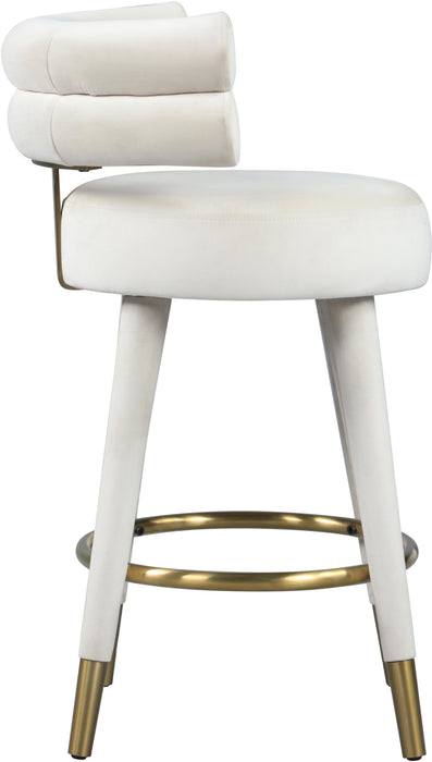 Fitzroy Cream Velvet Counter Stool - Just Furniture (PA) - Multi Location