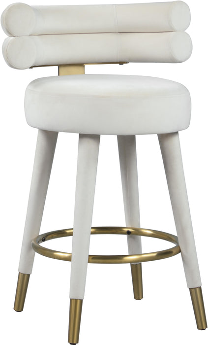 Fitzroy Cream Velvet Counter Stool - Just Furniture (PA) - Multi Location