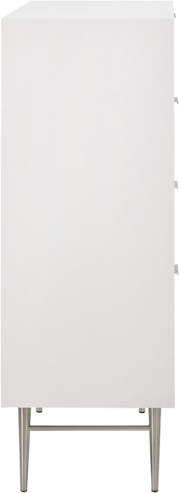 Modernist White Gloss Chest - Just Furniture (PA) - Multi Location