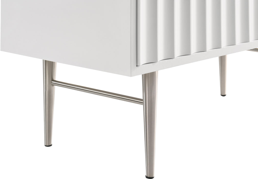 Modernist White Gloss Chest - Just Furniture (PA) - Multi Location