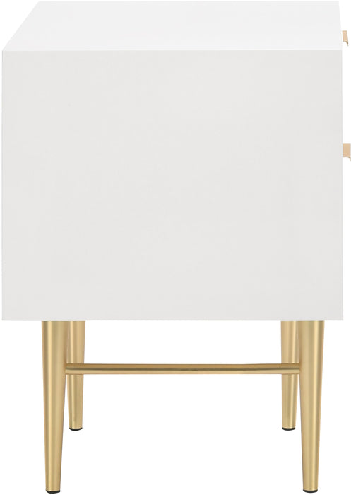 Modernist White Gloss Night Stand - Just Furniture (PA) - Multi Location