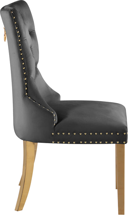Carmen Grey Velvet Dining Chairs (2) - Just Furniture (PA) - Multi Location