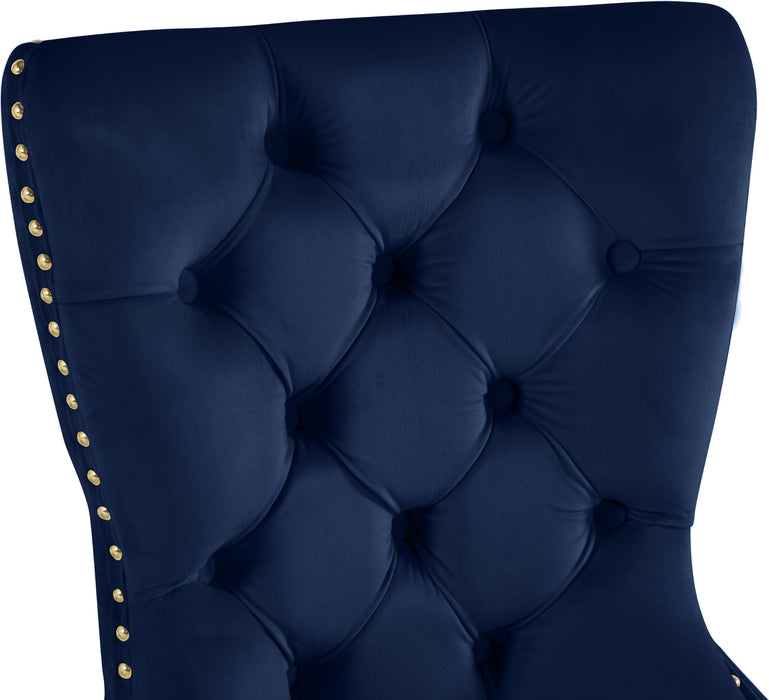 Carmen Navy Velvet Dining Chairs (2) - Just Furniture (PA) - Multi Location