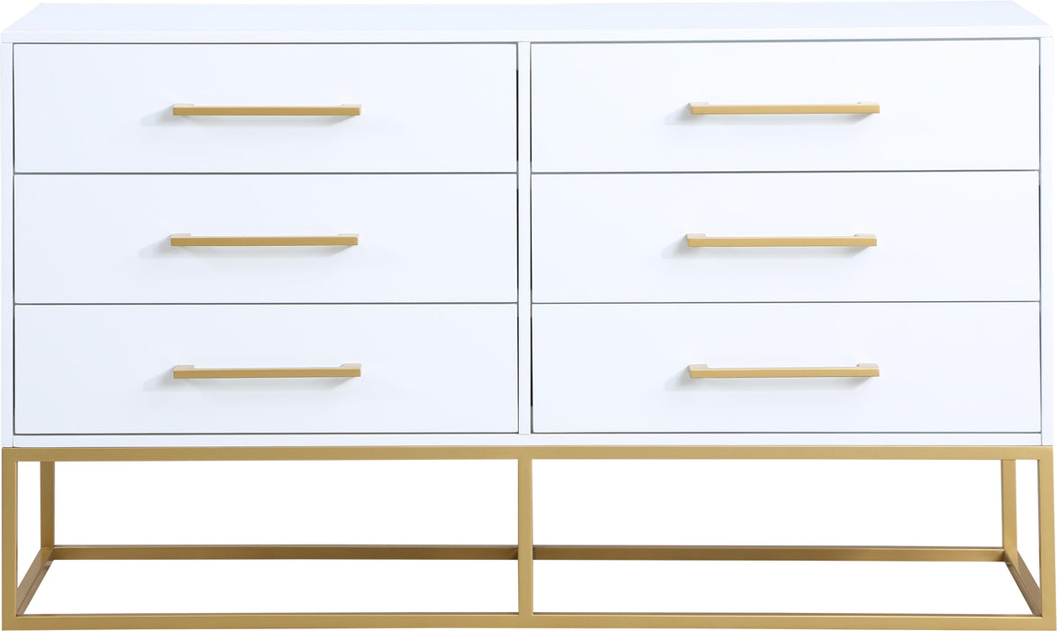 Maxine White / Gold Dresser - Just Furniture (PA) - Multi Location
