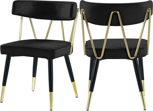 Rheingold Black Velvet Dining Chair - Just Furniture (PA) - Multi Location