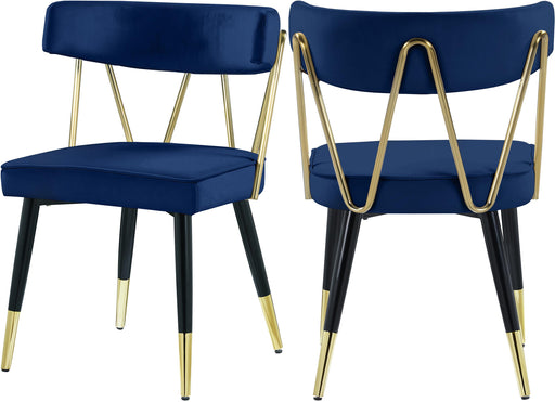 Rheingold Navy Velvet Dining Chair - Just Furniture (PA) - Multi Location