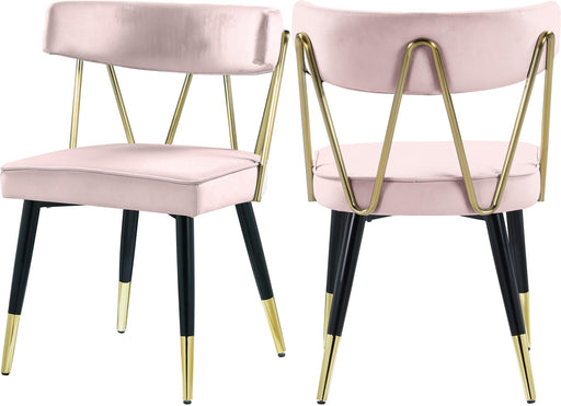 Rheingold Pink Velvet Dining Chair - Just Furniture (PA) - Multi Location