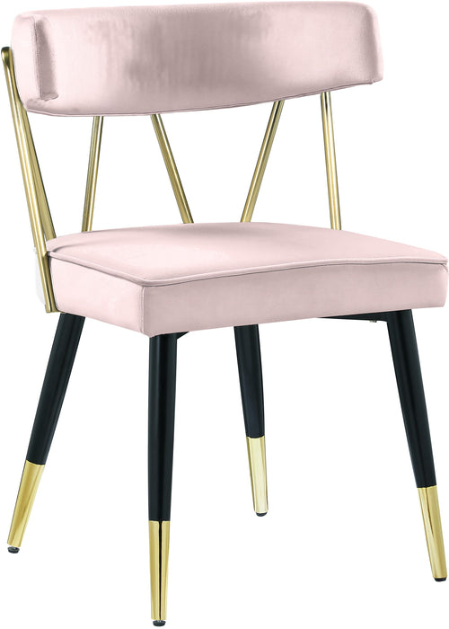 Rheingold Pink Velvet Dining Chair - Just Furniture (PA) - Multi Location