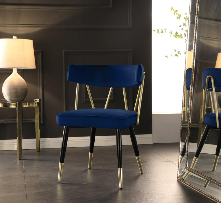 Rheingold Navy Velvet Dining Chair - Just Furniture (PA) - Multi Location