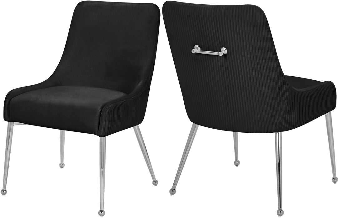 Ace Black Velvet Dining Chair - Just Furniture (PA) - Multi Location