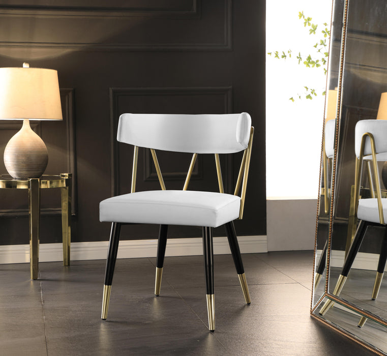 Rheingold White Faux Leather Dining Chair - Just Furniture (PA) - Multi Location