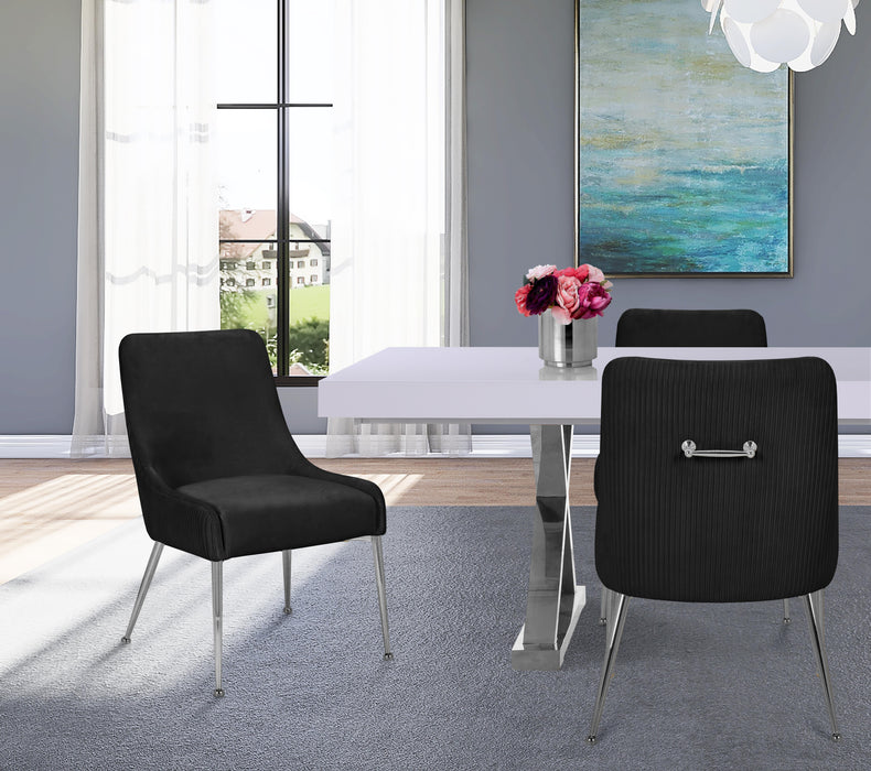 Ace Black Velvet Dining Chair - Just Furniture (PA) - Multi Location