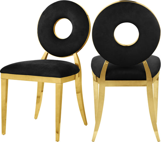 Carousel Black Velvet Dining Chair - Just Furniture (PA) - Multi Location