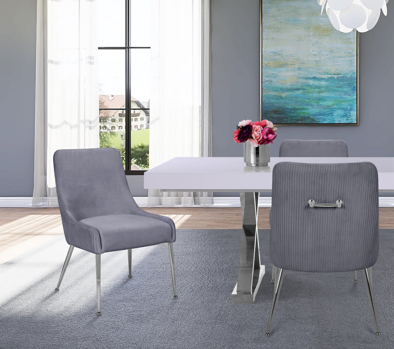 Ace Grey Velvet Dining Chair - Just Furniture (PA) - Multi Location