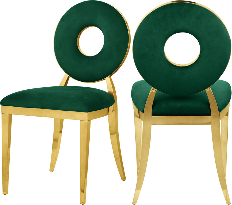 Carousel Green Velvet Dining Chair - Just Furniture (PA) - Multi Location