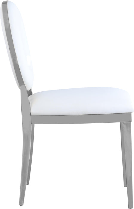 Carousel White Faux Leather Dining Chair - Just Furniture (PA) - Multi Location