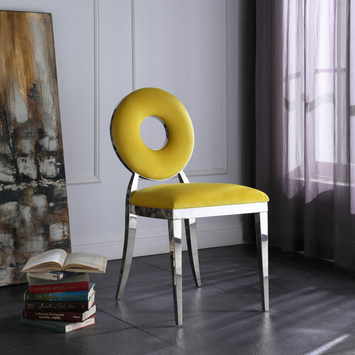 Carousel Yellow Velvet Dining Chair - Just Furniture (PA) - Multi Location