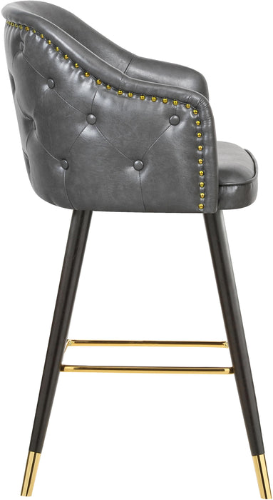 Barbosa Grey Faux Leather Counter/Bar Stool - Just Furniture (PA) - Multi Location
