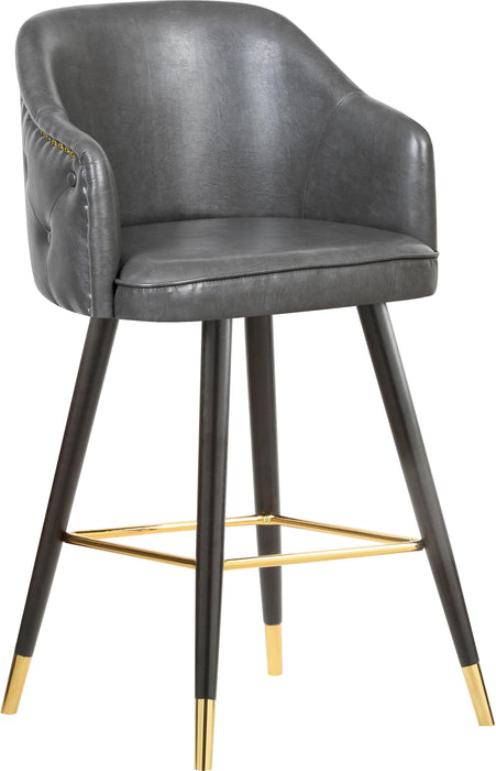 Barbosa Grey Faux Leather Counter/Bar Stool - Just Furniture (PA) - Multi Location