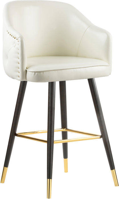 Barbosa White Faux Leather Counter/Bar Stool - Just Furniture (PA) - Multi Location