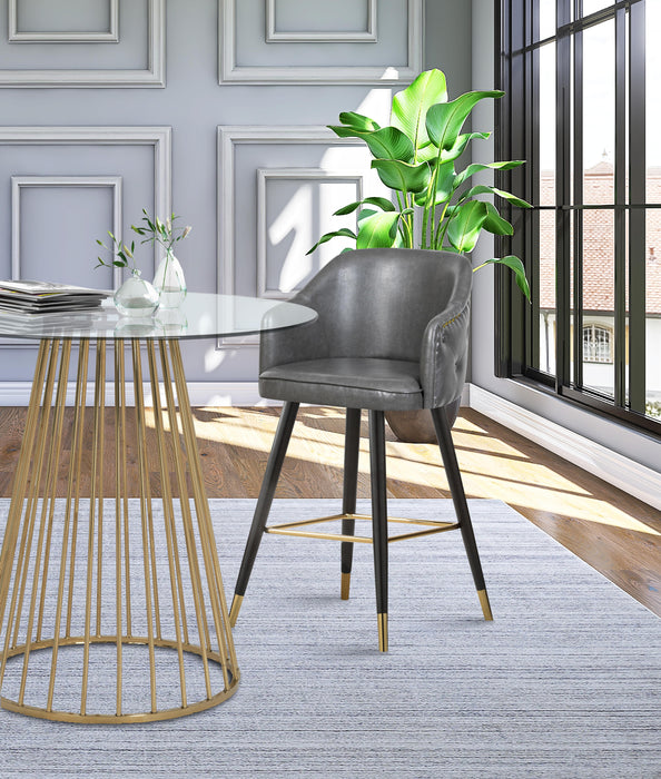 Barbosa Grey Faux Leather Counter/Bar Stool - Just Furniture (PA) - Multi Location