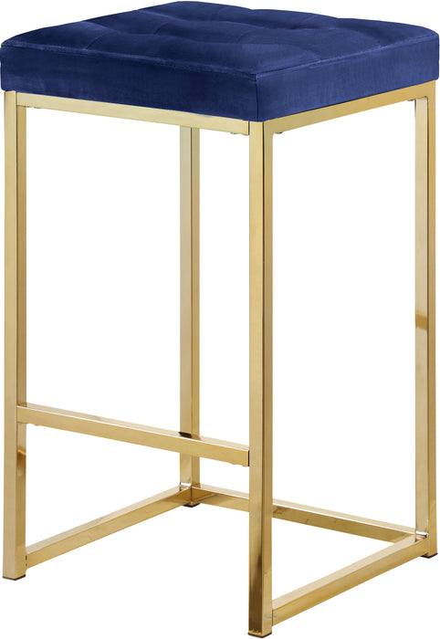 Nicola Navy Velvet Stool - Just Furniture (PA) - Multi Location