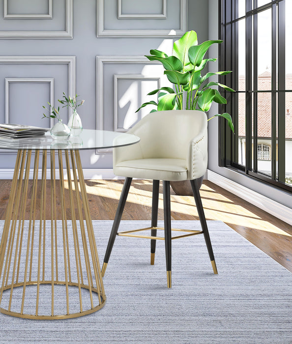 Barbosa White Faux Leather Counter/Bar Stool - Just Furniture (PA) - Multi Location